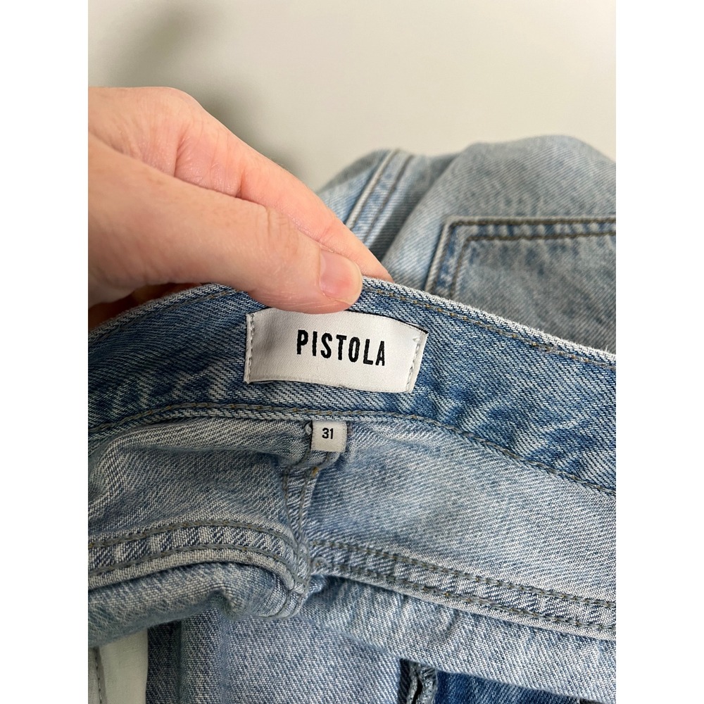 PISTOLA Wes High Rise Barrel Jeans in Waves - Picture 10 of 12